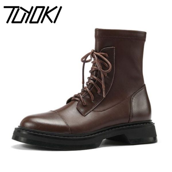 boots tuyoki real leather women ankle cross strap round toe flats shoes winter warm daily footwear size 34-43, Black
boots tuyoki real leather women ankle cross strap round toe flats shoes winter warm daily footwear size 34-43, Black
