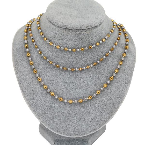 chains two-tone gold color beads bracelet men women jewelry 3mm/4mm silver ball cuban chain bracelets wholesale
chains two-tone gold color beads bracelet men women jewelry 3mm/4mm silver ball cuban chain bracelets wholesale