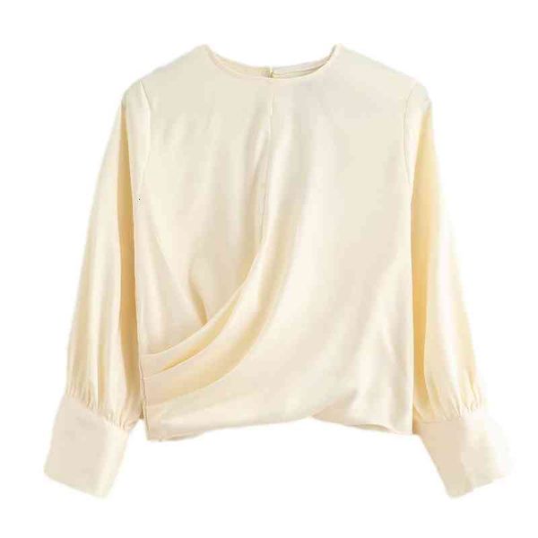 women's knits & tees elegant women solid satin shirts fashion ladies o-neck asymmetric streetwear female chic draped zipper b, White
women's knits & tees elegant women solid satin shirts fashion ladies o-neck asymmetric streetwear female chic draped zipper b, White
