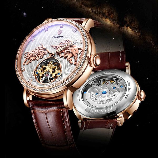 wristwatches relogio 2021 mens mechanical automatic watches foxbox waterproof tourbillon creativity leather sport wristwatc, Slivery;brown
wristwatches relogio 2021 mens mechanical automatic watches foxbox waterproof tourbillon creativity leather sport wristwatc, Slivery;brown
