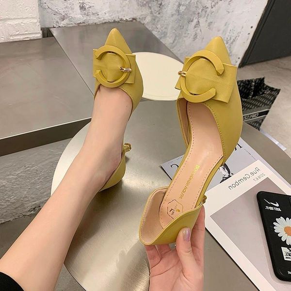 dress shoes 2021 ladies high heels hollow c buckle slip-on pointed toe thin comfortable soft leather womens, Black
dress shoes 2021 ladies high heels hollow c buckle slip-on pointed toe thin comfortable soft leather womens, Black