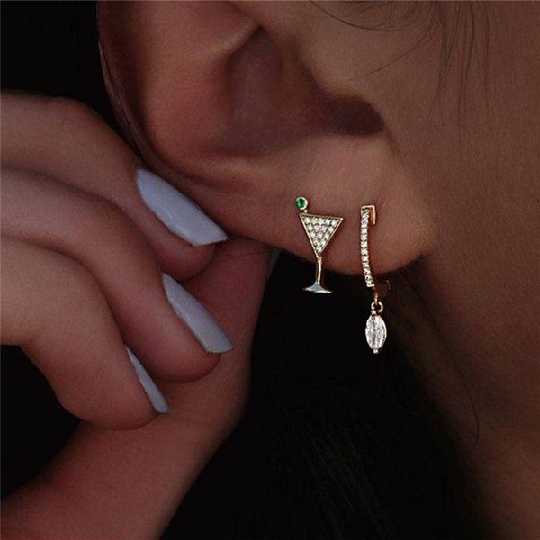 stud fashion jewelry crystal wineglass earrings for women rhinestone circle earring wedding party acetate brincoss, Golden;silver
stud fashion jewelry crystal wineglass earrings for women rhinestone circle earring wedding party acetate brincoss, Golden;silver
