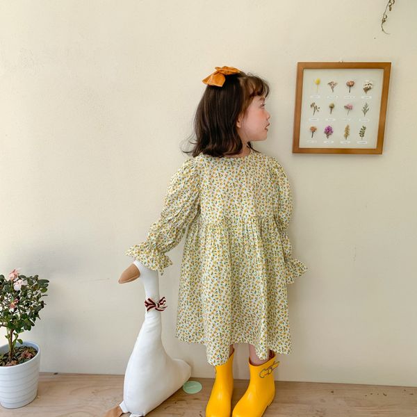 spring girls princess dress fashion puff sleeve floral loose dresses korean style arrival clothes 210508, Red;yellow
spring girls princess dress fashion puff sleeve floral loose dresses korean style arrival clothes 210508, Red;yellow