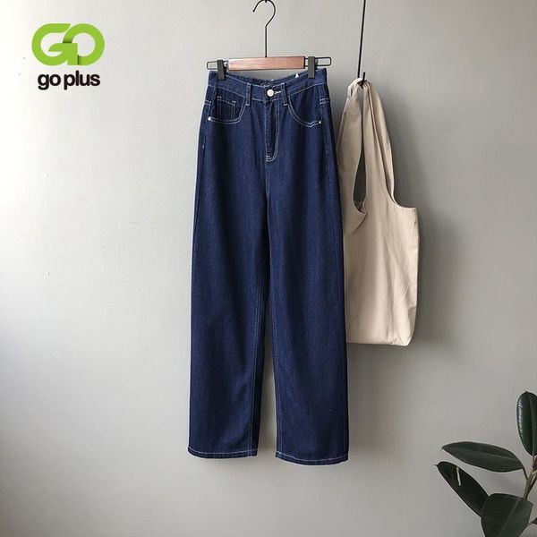 women's jeans goplus woman wide leg vintage high waist straight pants femme 2021 nouveau taille haute broeken dames c10615, Blue
women's jeans goplus woman wide leg vintage high waist straight pants femme 2021 nouveau taille haute broeken dames c10615, Blue