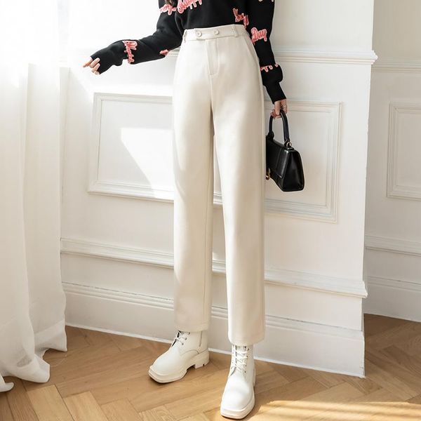 women's pants & capris women woolen solid straight trendy harajuku high waist cool vintage all-match female simple elegant streetwear, Black;white
women's pants & capris women woolen solid straight trendy harajuku high waist cool vintage all-match female simple elegant streetwear, Black;white