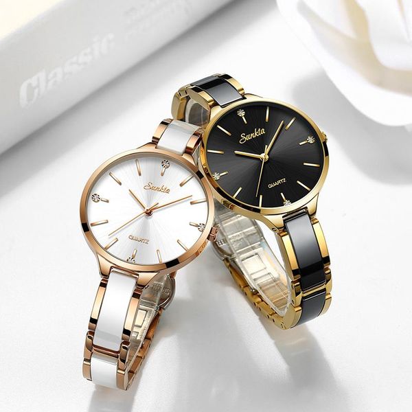 wristwatches sunkta luxury gift crystal watch women waterproof rose gold steel strap ladies wrist watches brand clock relogio feminino, Slivery;brown
wristwatches sunkta luxury gift crystal watch women waterproof rose gold steel strap ladies wrist watches brand clock relogio feminino, Slivery;brown
