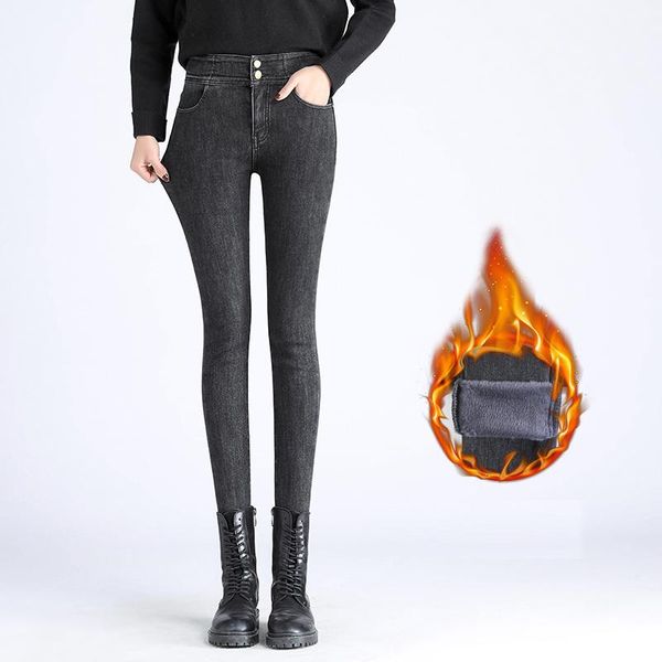 jeans women's autumn and winter korean style high waist tight skinny pants slimming stretch trousers pencil, Blue
jeans women's autumn and winter korean style high waist tight skinny pants slimming stretch trousers pencil, Blue