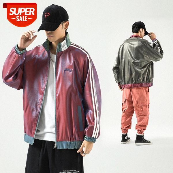 colorful reflective jacket men's large size loose student all-match jacket, handsome korean style trendy #rl3y, Black;brown
colorful reflective jacket men's large size loose student all-match jacket, handsome korean style trendy #rl3y, Black;brown