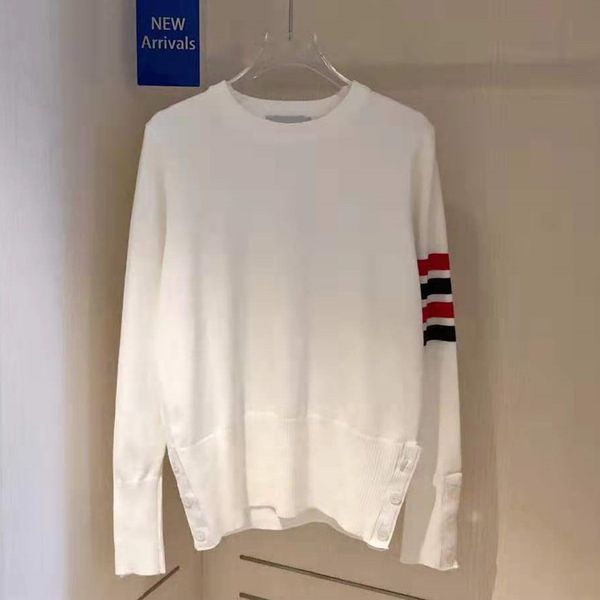 high version 2021 autumn new fashion simple stripe leisure soft and comfortable contrast color youth couple sweater, White
high version 2021 autumn new fashion simple stripe leisure soft and comfortable contrast color youth couple sweater, White
