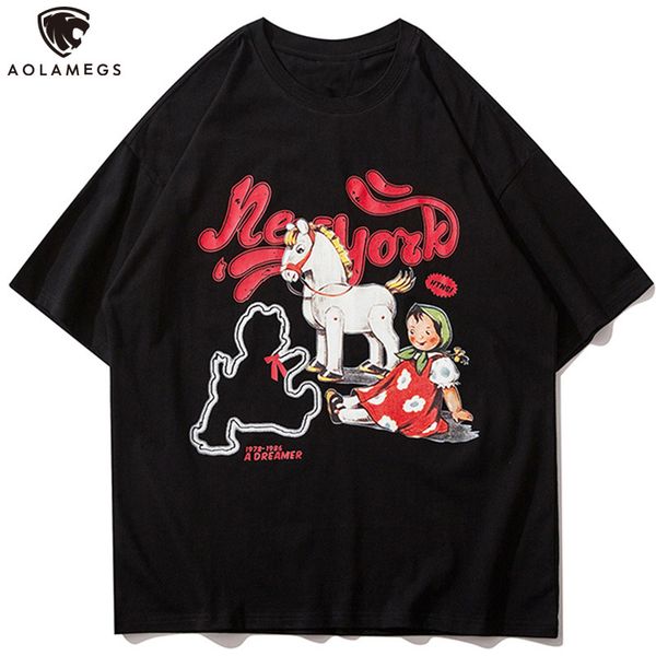 men's polos aolamegs men's t-shirt from the animated drawings of girl's horse copy shirt casual neck vintage, White;black
men's polos aolamegs men's t-shirt from the animated drawings of girl's horse copy shirt casual neck vintage, White;black