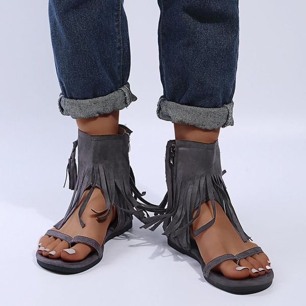 sandals summer women's suede open toe zipper flat non-slip tassel beach shoes fashion lightweight 2021, Black
sandals summer women's suede open toe zipper flat non-slip tassel beach shoes fashion lightweight 2021, Black