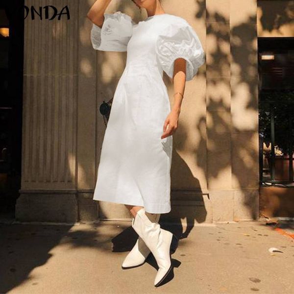 2021fashion casual dress 2021 vonda woman summer o neck short lantern sleeve dresses plus size bohemian party vestidos femme 5xl, Black;gray
2021fashion casual dress 2021 vonda woman summer o neck short lantern sleeve dresses plus size bohemian party vestidos femme 5xl, Black;gray