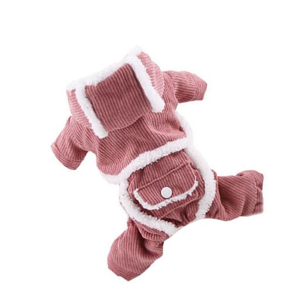 double layer four feet pet cloth warm corduroy clothes thicken coat for puppy dog (pink, size xs) apparel
double layer four feet pet cloth warm corduroy clothes thicken coat for puppy dog (pink, size xs) apparel