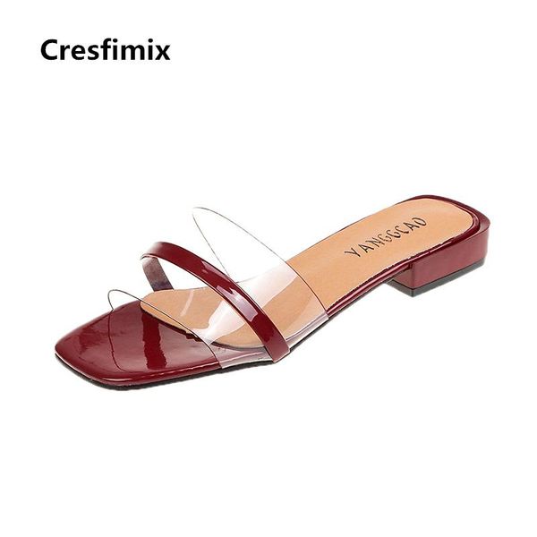 cresfimix women fashion comfortable street slippers lady casual wine red high heel slides female cool transparent b2063, Black
cresfimix women fashion comfortable street slippers lady casual wine red high heel slides female cool transparent b2063, Black