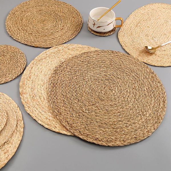 mats & pads handmade weave non-slip placemat corn hull for table dinne round insulation home decor
mats & pads handmade weave non-slip placemat corn hull for table dinne round insulation home decor