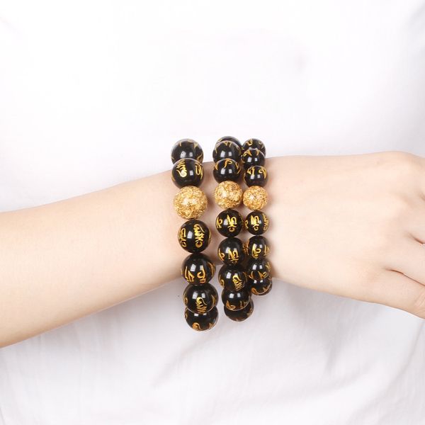 design bracelet fashion natural rainbow eye obsidian bronzing six words truth men's and women's gold foil heart sutra 10-16mm, Golden;silver
design bracelet fashion natural rainbow eye obsidian bronzing six words truth men's and women's gold foil heart sutra 10-16mm, Golden;silver