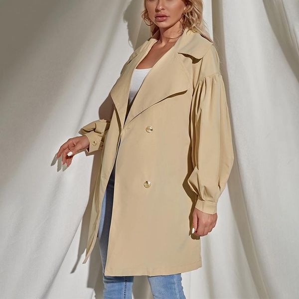 women's trench coats spring autumn clothing overcoat women 's coat and long lantern sleeve korean british-style female full, Tan;black
women's trench coats spring autumn clothing overcoat women 's coat and long lantern sleeve korean british-style female full, Tan;black