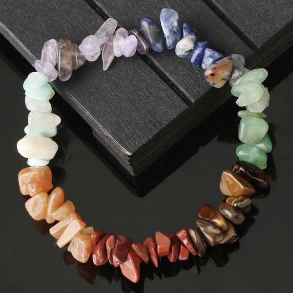 charm bracelets rinhoo reiki natural stone 7 chakra healing crystal chipped gravel beads bracelet for women and men's jewelry, Golden;silver
charm bracelets rinhoo reiki natural stone 7 chakra healing crystal chipped gravel beads bracelet for women and men's jewelry, Golden;silver