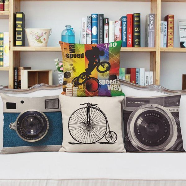 factory customized camera bicycle synthetic linen pillow cover home sofa cushion coreless decor case cushion/decorative
factory customized camera bicycle synthetic linen pillow cover home sofa cushion coreless decor case cushion/decorative