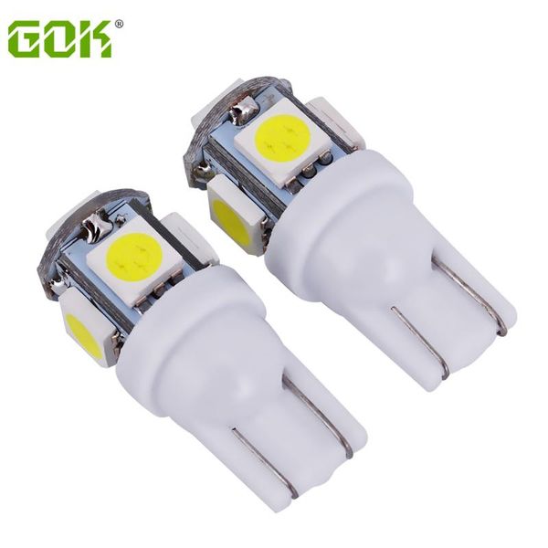 emergency lights 100pcs auto led t10 5smd 5led light white car side wedge parking dome