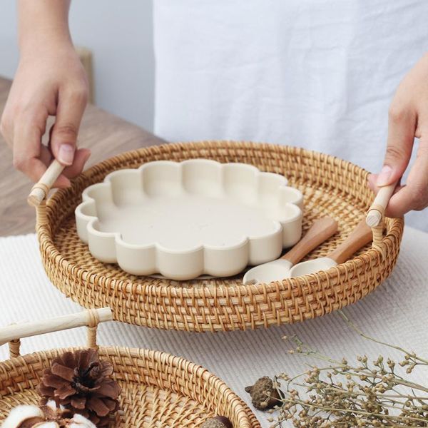 dishes & plates tea trays hand woven rattan kitchen plate tray set cake snack tableware dessert decoration for sets display
dishes & plates tea trays hand woven rattan kitchen plate tray set cake snack tableware dessert decoration for sets display