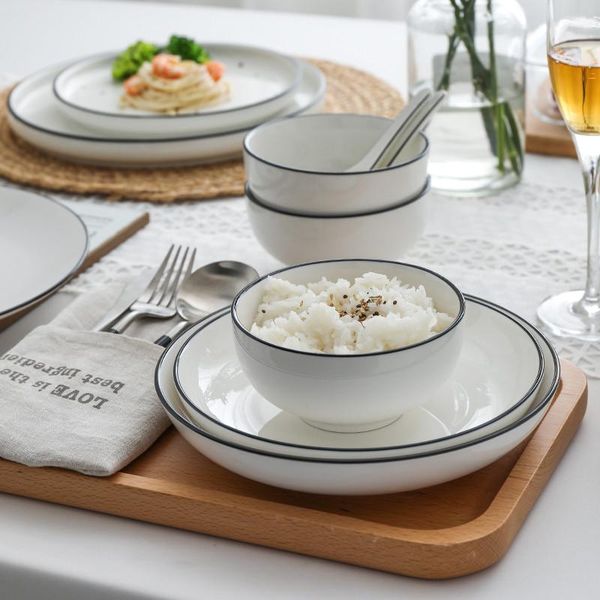 dishes & plates ceramic dinner plate household dish white porcelain rice salad noodles bowl restaurant soup dessert kitchen tableware
dishes & plates ceramic dinner plate household dish white porcelain rice salad noodles bowl restaurant soup dessert kitchen tableware