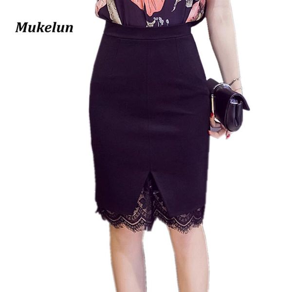 plus size women pencil skirts 2021 fashion high waist lace patchwork skirt open slit elegant summer office ol mini, Black
plus size women pencil skirts 2021 fashion high waist lace patchwork skirt open slit elegant summer office ol mini, Black