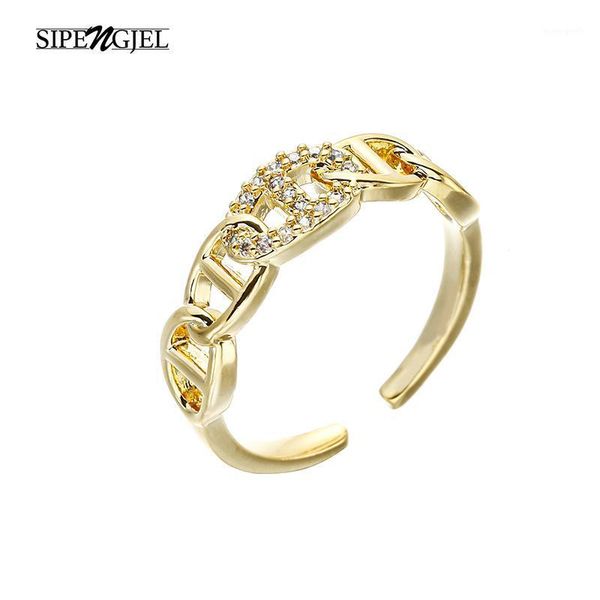 wedding rings sipengjel fashion cubic zircon creative chain open gold color adjustable for women jewelry 20211, Slivery;golden
wedding rings sipengjel fashion cubic zircon creative chain open gold color adjustable for women jewelry 20211, Slivery;golden