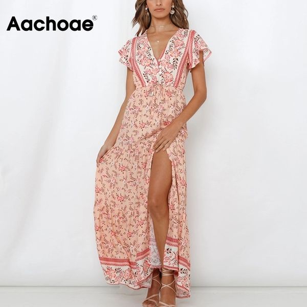 women deep v neck printed summer long dresses flare short sleeve beach maxi bow tie a line bohemian dress vestidos 210413, Black;gray
women deep v neck printed summer long dresses flare short sleeve beach maxi bow tie a line bohemian dress vestidos 210413, Black;gray