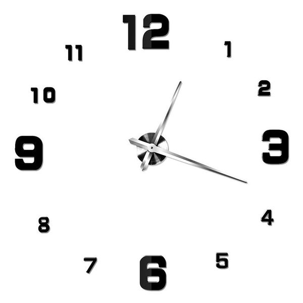 drop diy large wall clock modern design 3d sticker silent living room decor quartz clocks
drop diy large wall clock modern design 3d sticker silent living room decor quartz clocks