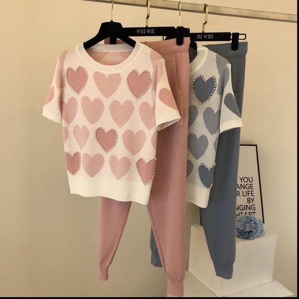 two piece casual knitted short women tracksuits sleeved pants spring and summer printed beaded pullover double pocket lace, Gray
two piece casual knitted short women tracksuits sleeved pants spring and summer printed beaded pullover double pocket lace, Gray