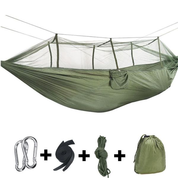 camp furniture outdoor camping hammos with mosquito net 1-2 person portable travel fabric hanging swing bed garden
camp furniture outdoor camping hammos with mosquito net 1-2 person portable travel fabric hanging swing bed garden