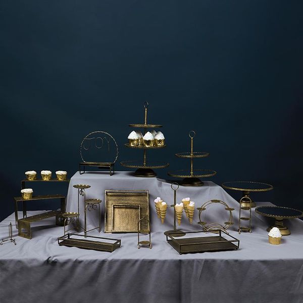 other bakeware european multi-layer cake tray retro metal dessert table decoration glass mirror birthday wedding layout props
other bakeware european multi-layer cake tray retro metal dessert table decoration glass mirror birthday wedding layout props