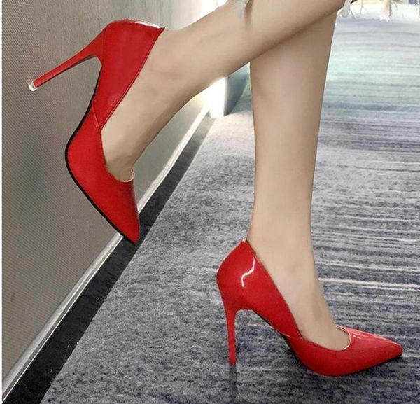 dress shoes 2021 women super pointed toe pumps leather heels boat party zapatos mujer red 10cm heel wedding for, Black
dress shoes 2021 women super pointed toe pumps leather heels boat party zapatos mujer red 10cm heel wedding for, Black