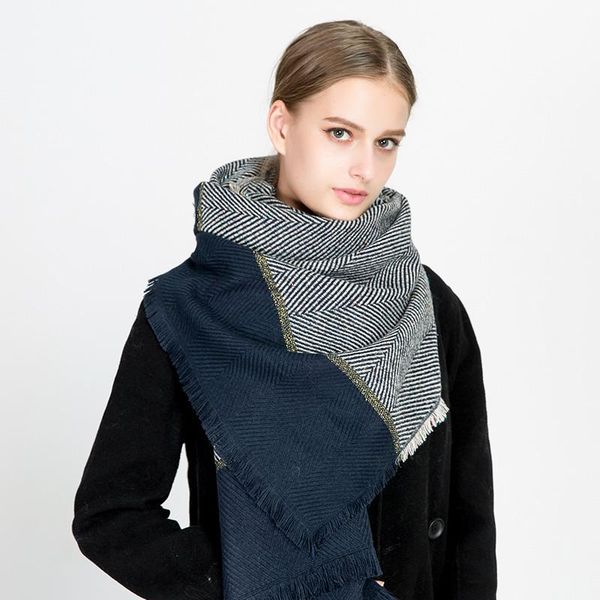 autumn winter herringbone pattern with gold silk cashmere scarf for men women thick warm shawl travel accessories bandanas, Blue;gray
autumn winter herringbone pattern with gold silk cashmere scarf for men women thick warm shawl travel accessories bandanas, Blue;gray