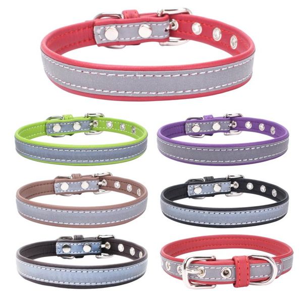 dog collars & leashes reflective pet collar comfortable soft leather substrate size adjustable traction out training portable supplies
dog collars & leashes reflective pet collar comfortable soft leather substrate size adjustable traction out training portable supplies