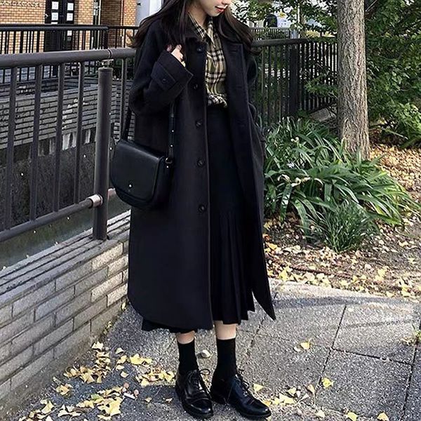 luxury women's jackets woolen women's middle long autumn winter korean version thickened cotton hepburn black woolen coat temperam, Black;brown
luxury women's jackets woolen women's middle long autumn winter korean version thickened cotton hepburn black woolen coat temperam, Black;brown