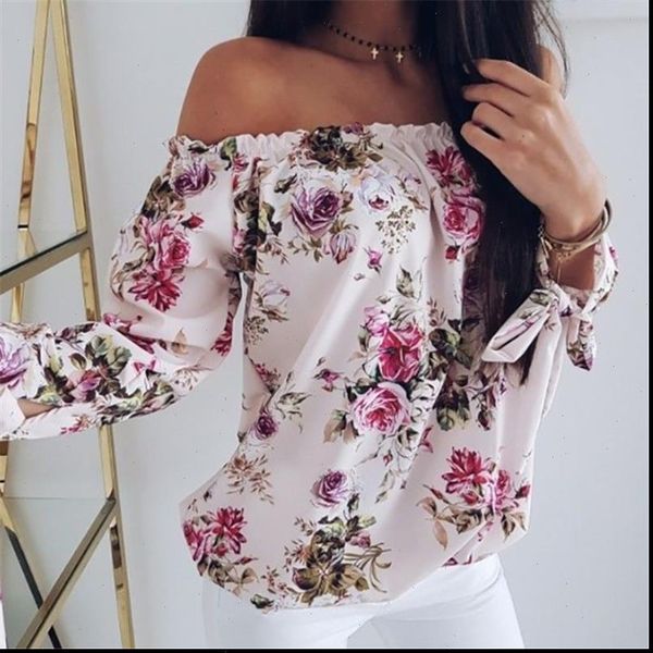 off shoulder elegant floral casual womens shirts fashion summer long sleeve harajuku printed blusa feminina, White
off shoulder elegant floral casual womens shirts fashion summer long sleeve harajuku printed blusa feminina, White
