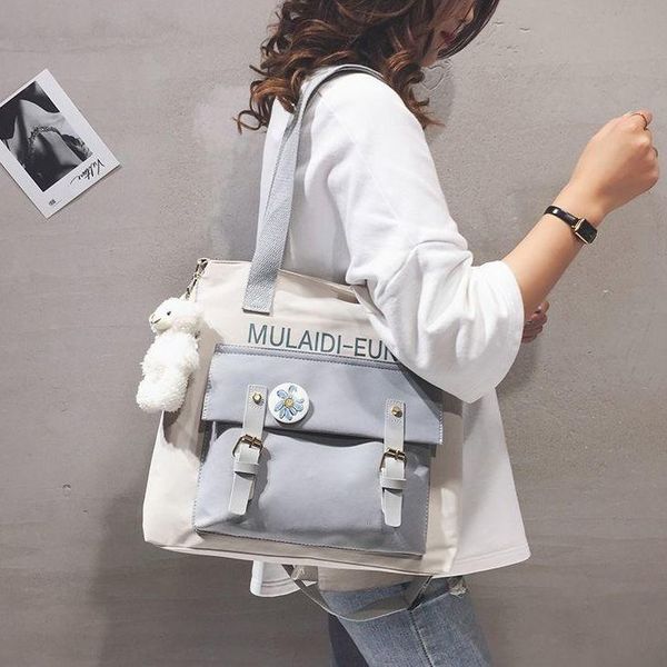 large capacity canvas bag female 2021 japanese harajuku portable big campus student shoulder crossbody cosmetic bags & cases
large capacity canvas bag female 2021 japanese harajuku portable big campus student shoulder crossbody cosmetic bags & cases