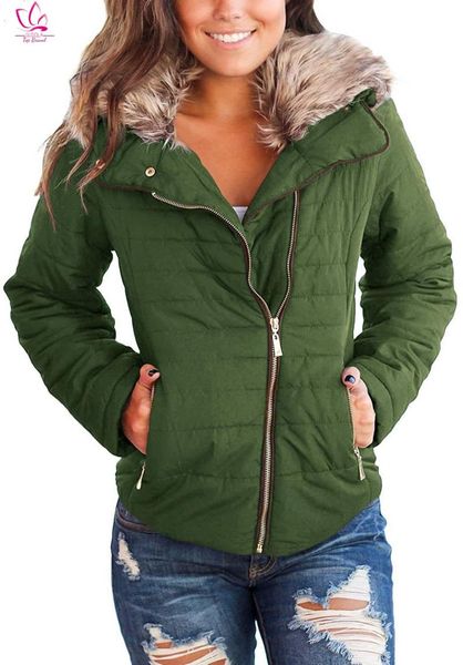 women's fur & faux women casual lapel zip pockets quilted parka jacket puffer coat, Black
women's fur & faux women casual lapel zip pockets quilted parka jacket puffer coat, Black