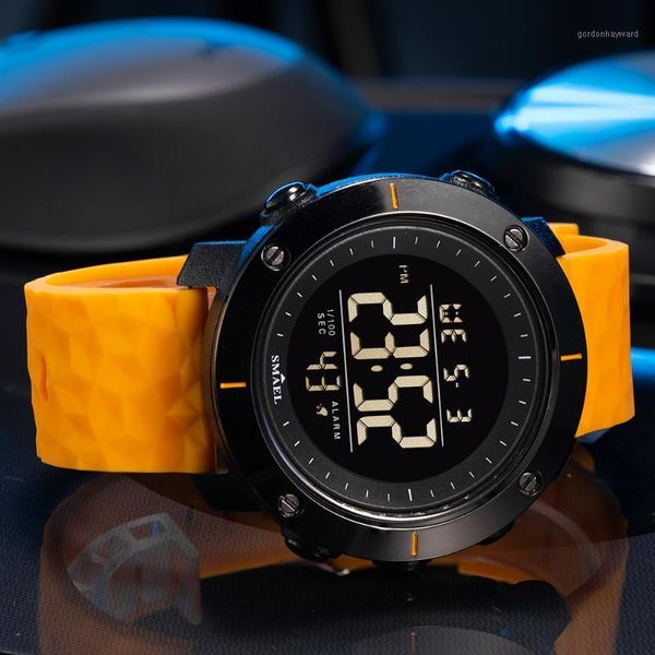 watch digital led watches smael sport wristwatches 50m water resistant swimming clock satch time military, Slivery;brown
watch digital led watches smael sport wristwatches 50m water resistant swimming clock satch time military, Slivery;brown