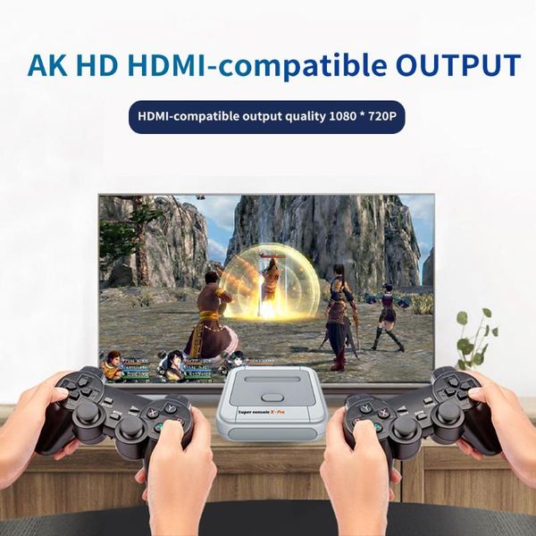 wifi 4k hd super console x pro 50+ emulator 50000+ games retro mini tv box video game player for ps1/n64/dc 1pc portable players
wifi 4k hd super console x pro 50+ emulator 50000+ games retro mini tv box video game player for ps1/n64/dc 1pc portable players