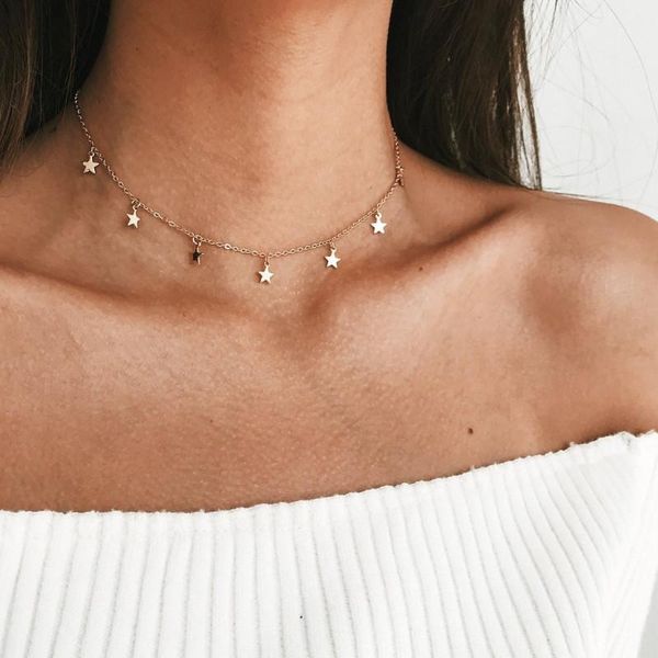 pendant necklaces simple temperament vintage five-pointed star necklace jewelry accessories, Silver
pendant necklaces simple temperament vintage five-pointed star necklace jewelry accessories, Silver