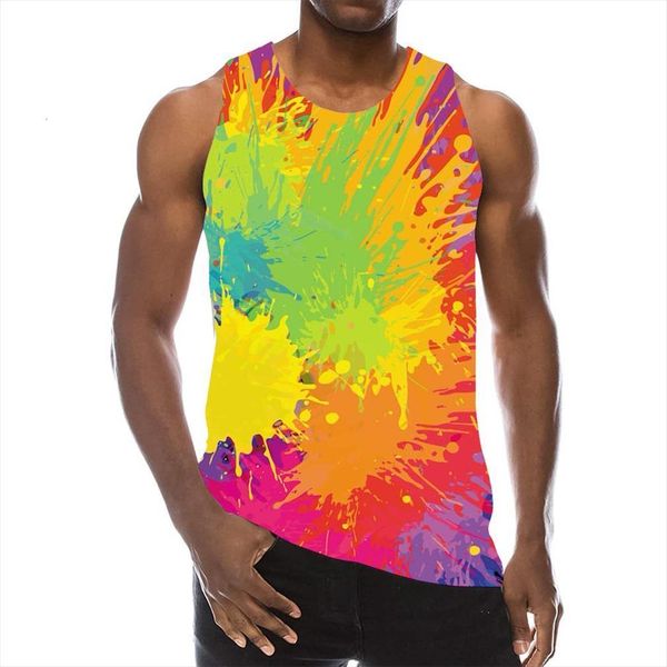 mens graphic tank 3d print sleeveless watercolor pattern rainbow tees colorful, White;black
mens graphic tank 3d print sleeveless watercolor pattern rainbow tees colorful, White;black