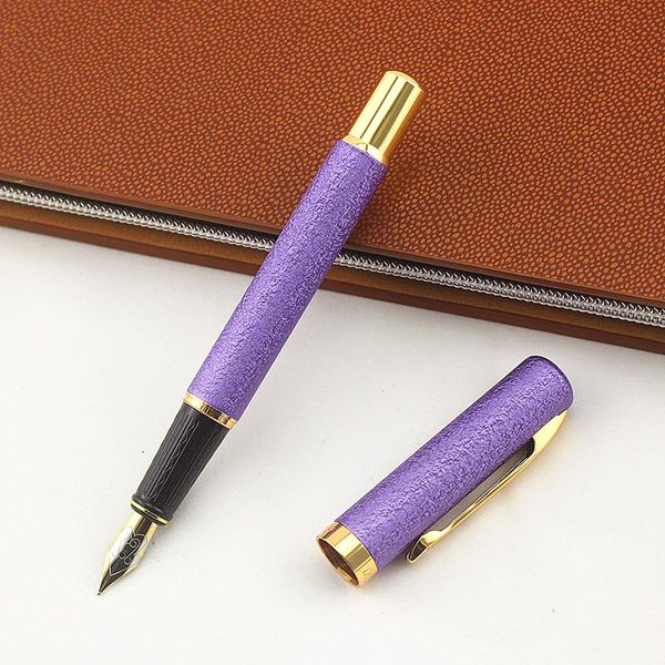 fountain pens luxury school office writing pen 0.5mm fine nib purple metal iraurita ink student stationery supplies
fountain pens luxury school office writing pen 0.5mm fine nib purple metal iraurita ink student stationery supplies
