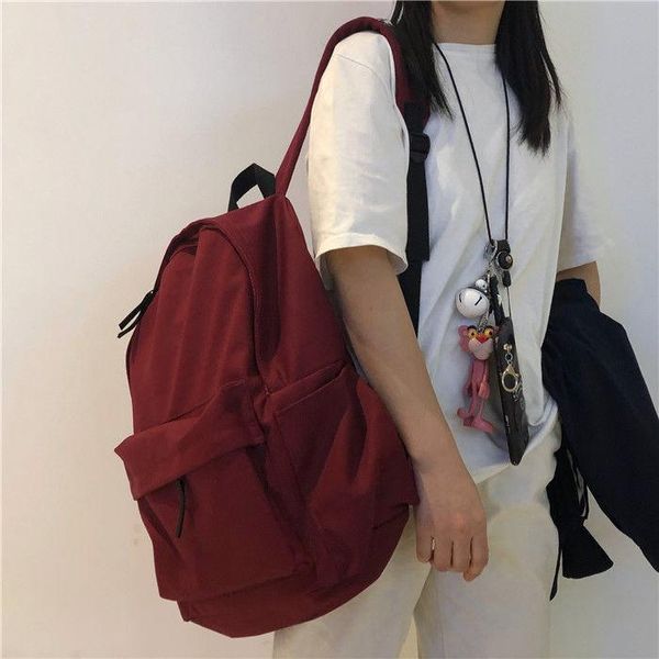 backpack female student fashion korean rucksack solid color large capacity multifunctional school bag all-match package sac a dos
backpack female student fashion korean rucksack solid color large capacity multifunctional school bag all-match package sac a dos