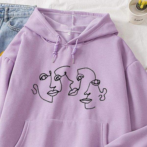 women's hoodies & sweatshirts korean women cotton sweatshirt casual art line abstract streetwear face hoodie sportswear long sleeve aes, Black
women's hoodies & sweatshirts korean women cotton sweatshirt casual art line abstract streetwear face hoodie sportswear long sleeve aes, Black