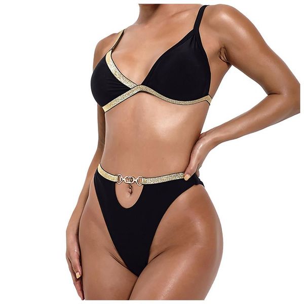 women's swimwear solid bikini two-piece women swimming suit fashion plus size xl sets swimsuit bathing female biquini 2021, White;black
women's swimwear solid bikini two-piece women swimming suit fashion plus size xl sets swimsuit bathing female biquini 2021, White;black