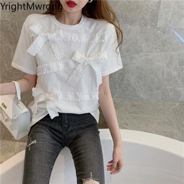 women's t-shirt patchwork lace up bow white women short sleeve t shirt cute aesthetic fashion korean casual summer simple tee
women's t-shirt patchwork lace up bow white women short sleeve t shirt cute aesthetic fashion korean casual summer simple tee