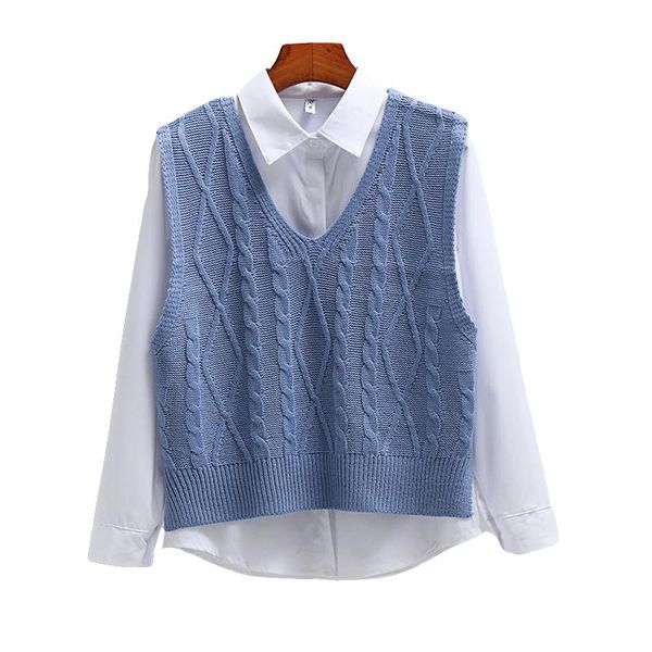 women's vests korean style women sweater spring fall 2021 fashion sleeveless v neck waistcoat pullover female knitted outerwear, Black;white
women's vests korean style women sweater spring fall 2021 fashion sleeveless v neck waistcoat pullover female knitted outerwear, Black;white